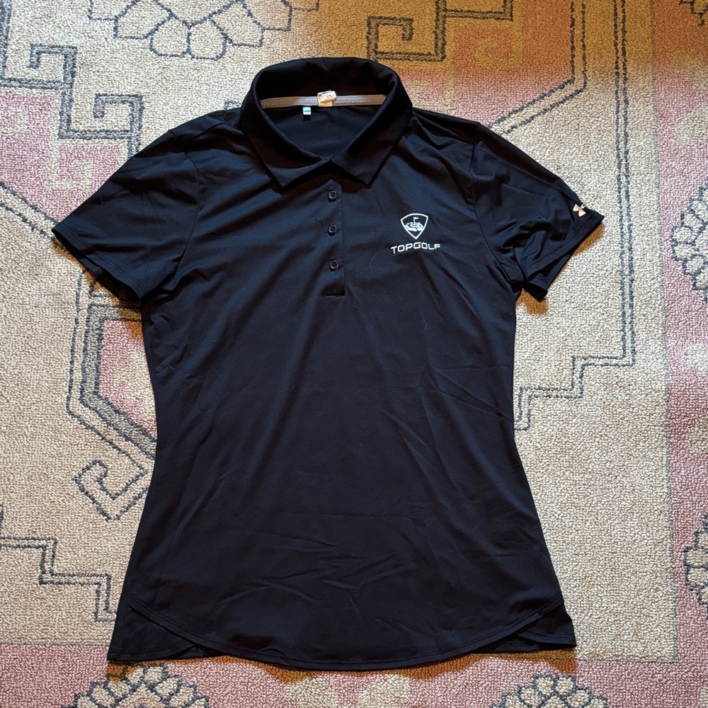 Under Armour Women's Black Button Down Polo Shirt